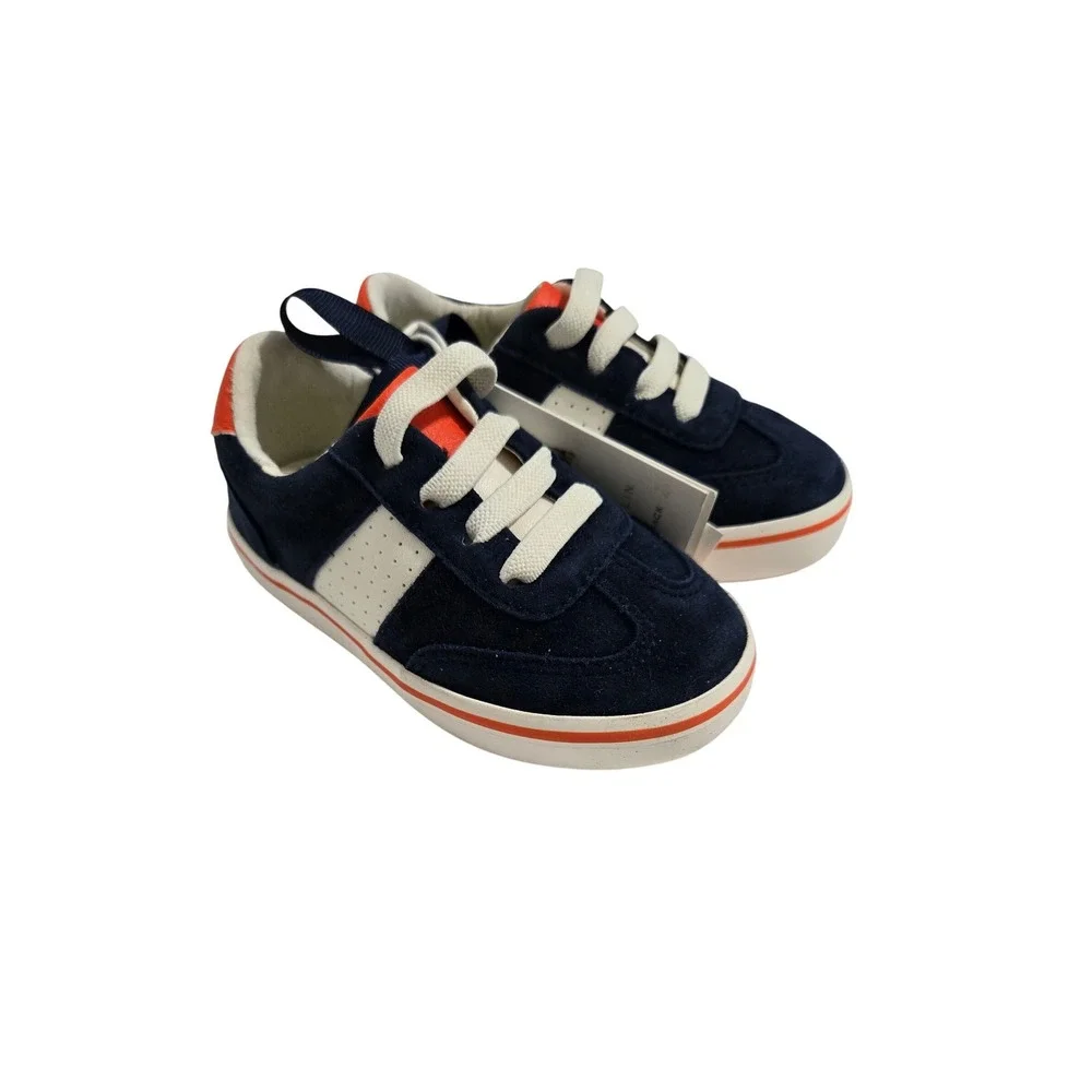 Gray Malin X‎ Janie and Jack Colorblocked Sneaker Blue orange - Size 6 Toddler